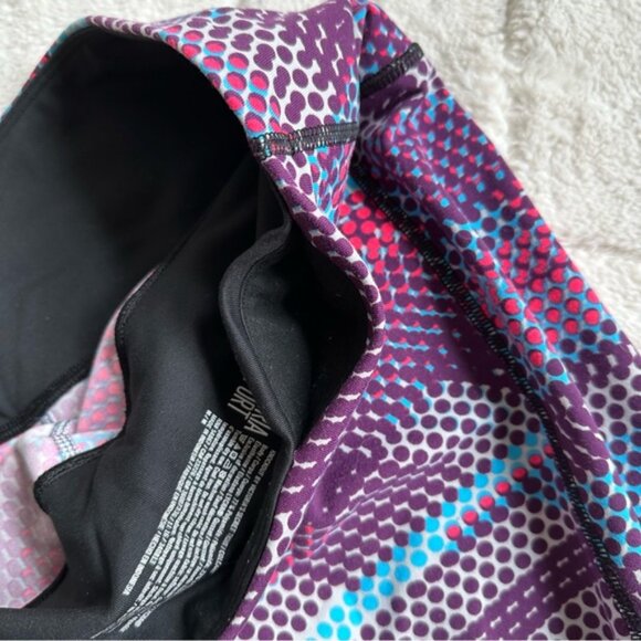 Victoria's Secret Sport | Purple Polka Dot Knockout Tight Leggings | Size Medium - Picture 7 of 12
